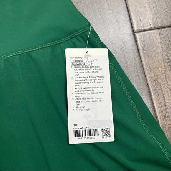 Lululemon NWT Align High-Rise Skirt Everglade Green - Picture 4 of 7